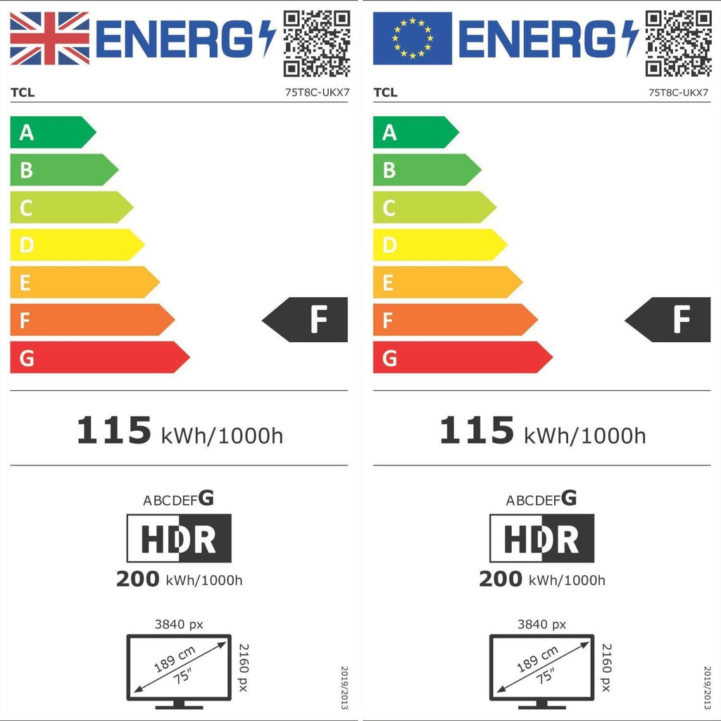 TCL P7K 75 inch 4K QLED HDR Google TV - 75P7K-UK