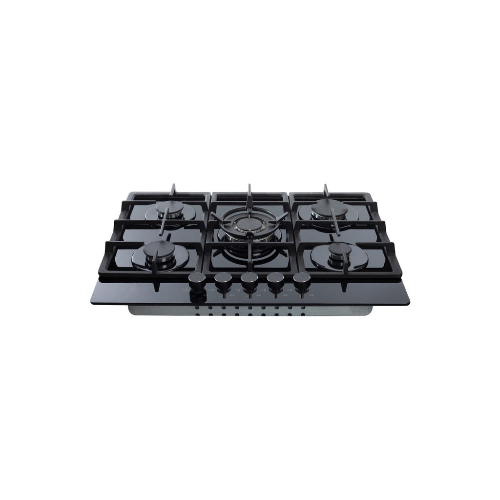 Amica 70cm 5 Burner Gas Hob - Black