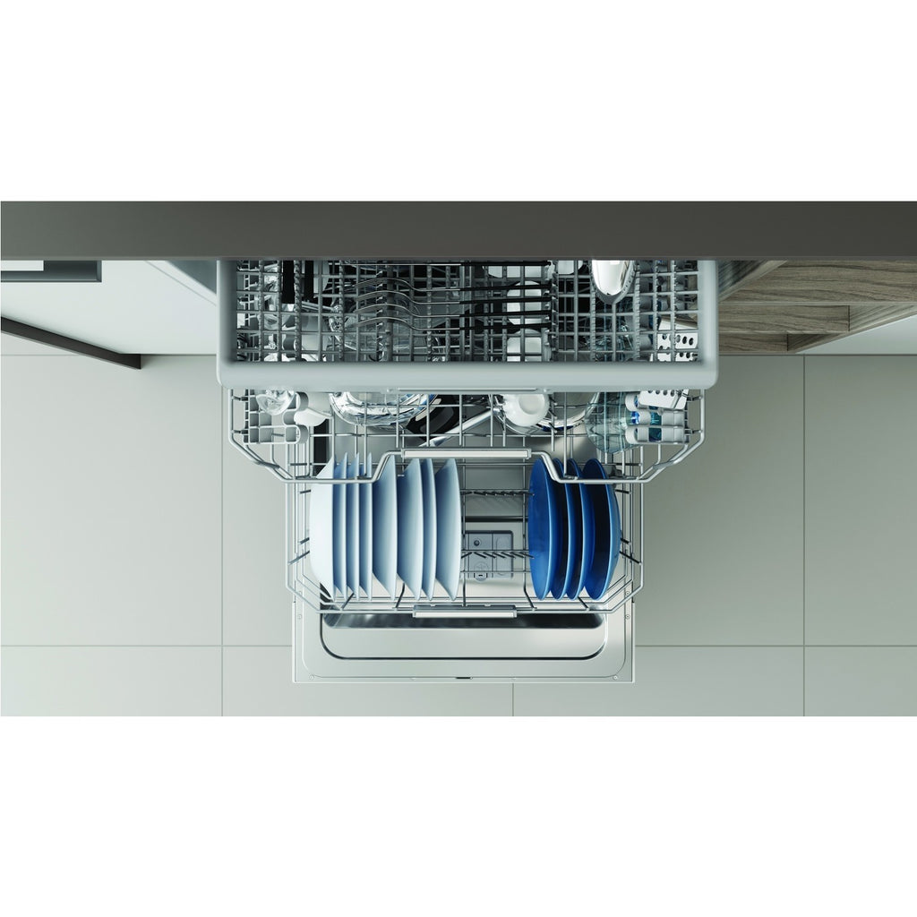 Indesit Fast&Clean Integrated Dishwasher - D-Rated, White control panel