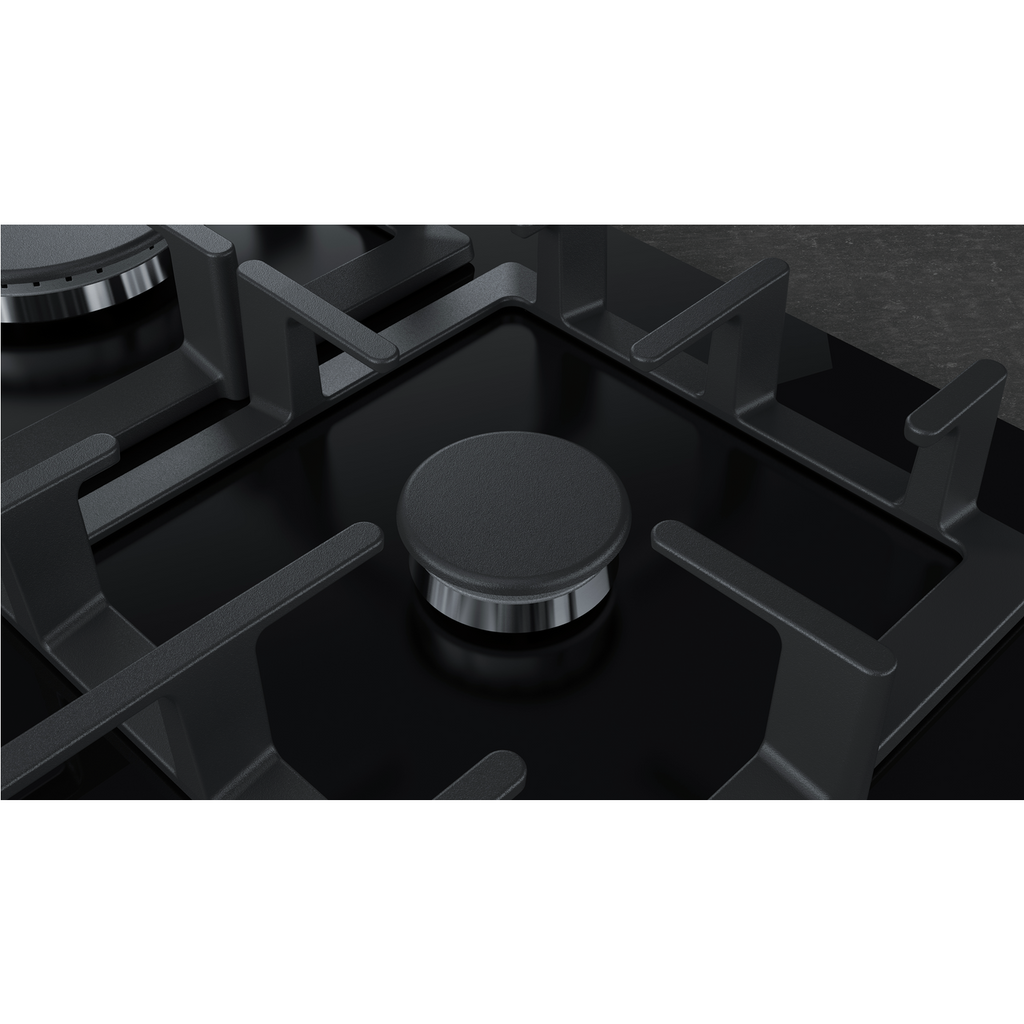 Neff N70 59cm Gas on Glass 4 Burner Gas Hob - Black