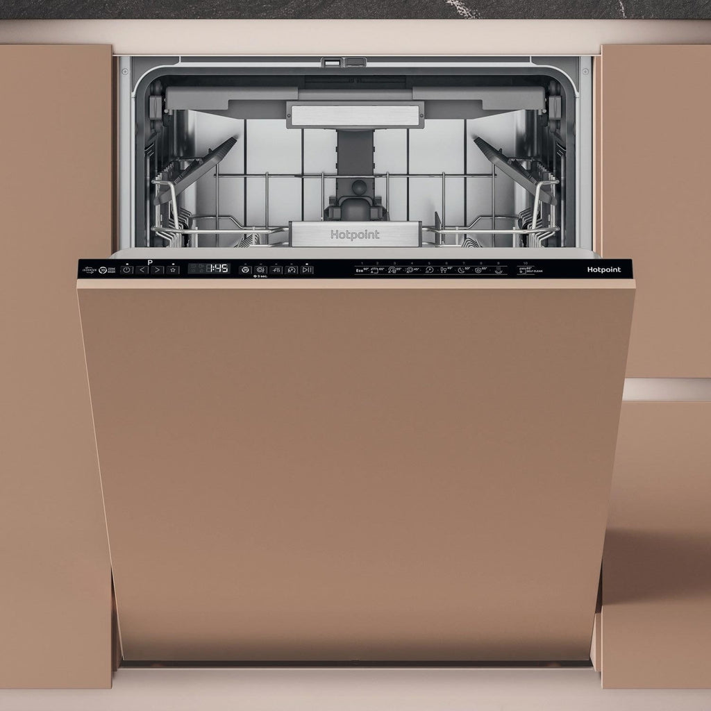 Hotpoint Maxi Space Integrated Dishwasher - C-Rated Black control panel