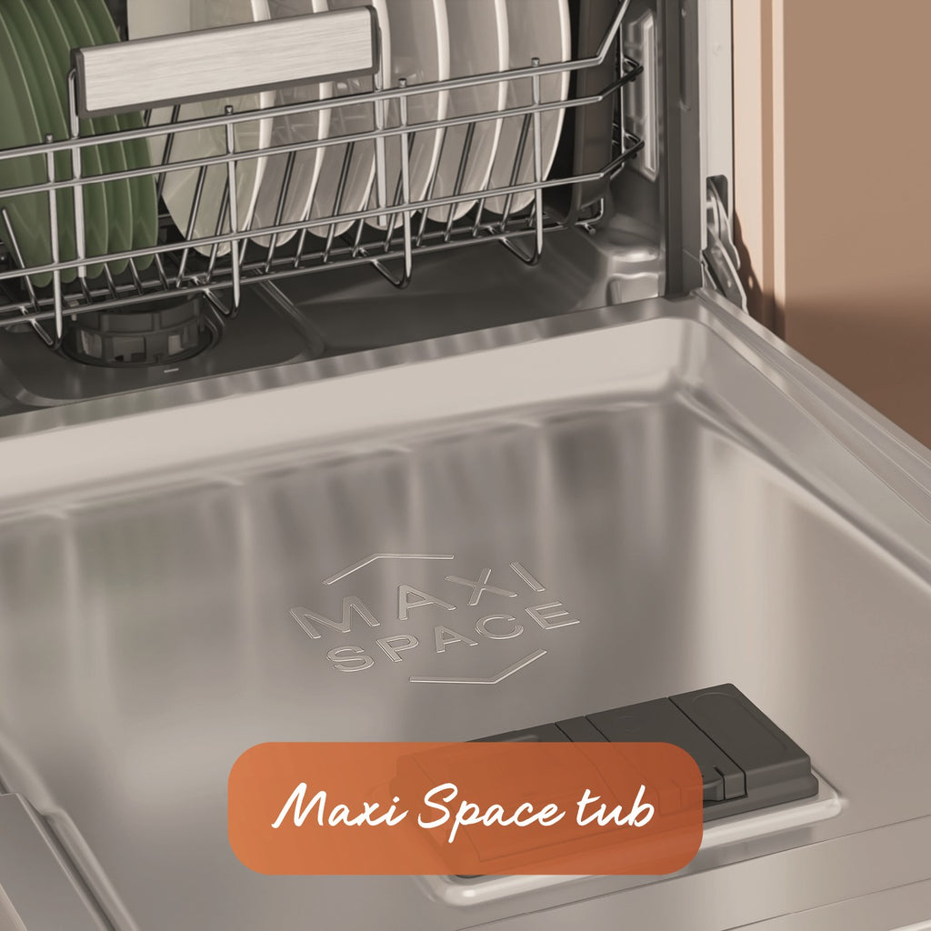 Hotpoint Maxi Space Integrated Dishwasher - C-Rated Black control panel