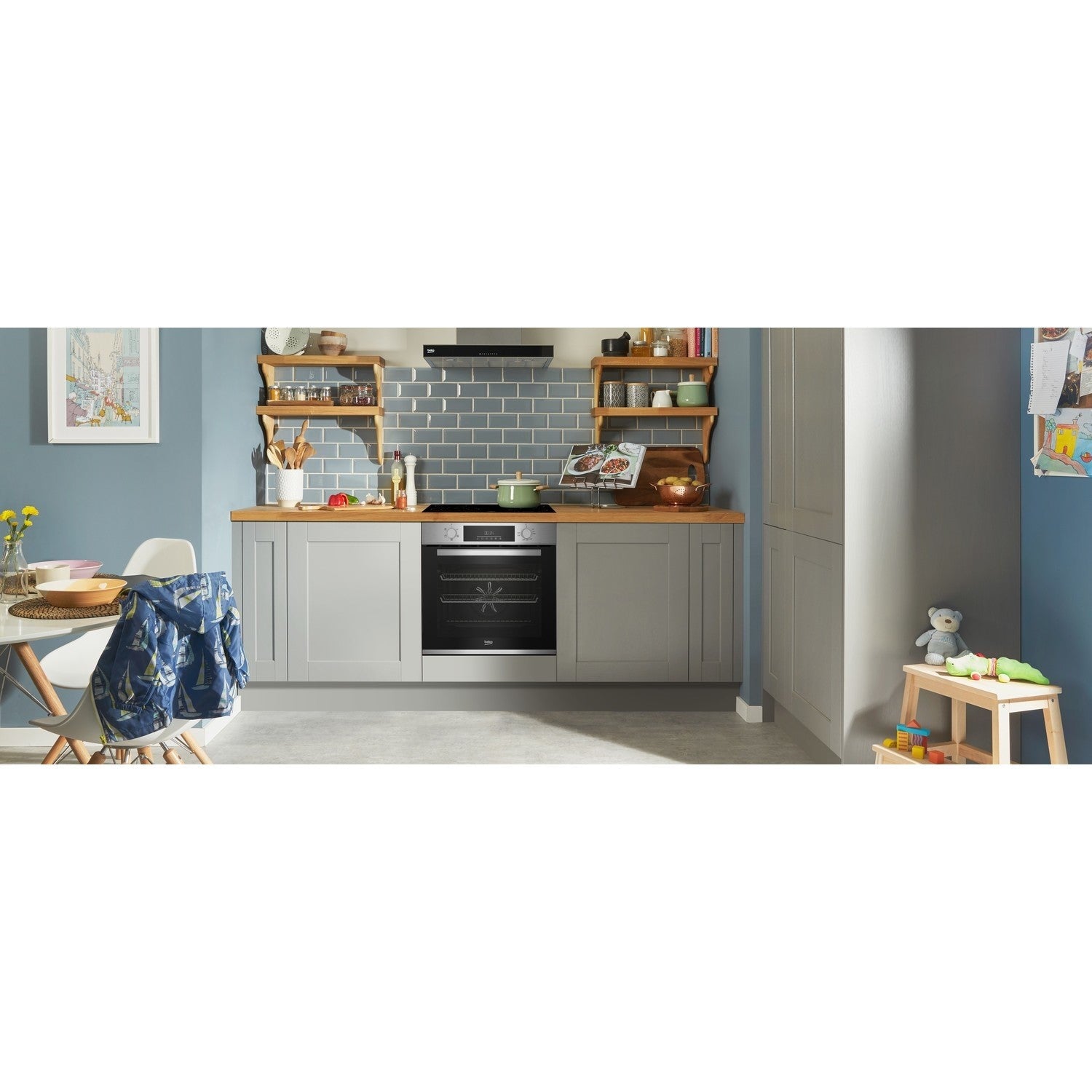 Beko BBAIF22300X Electric Single Oven - Stainless Steel