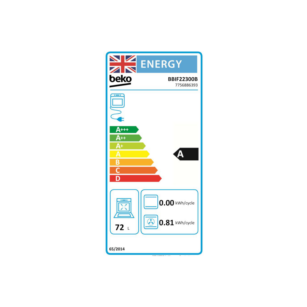 Beko BBIF22300B Electric Fan Single Oven - Black