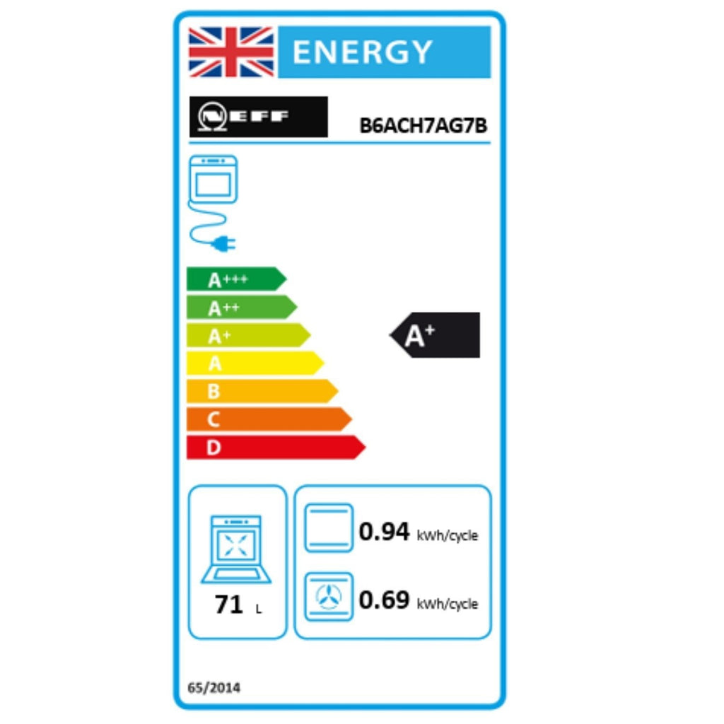 Neff N50 B6ACH7AG7B Slide and Hide Electric Single Oven - Graphite