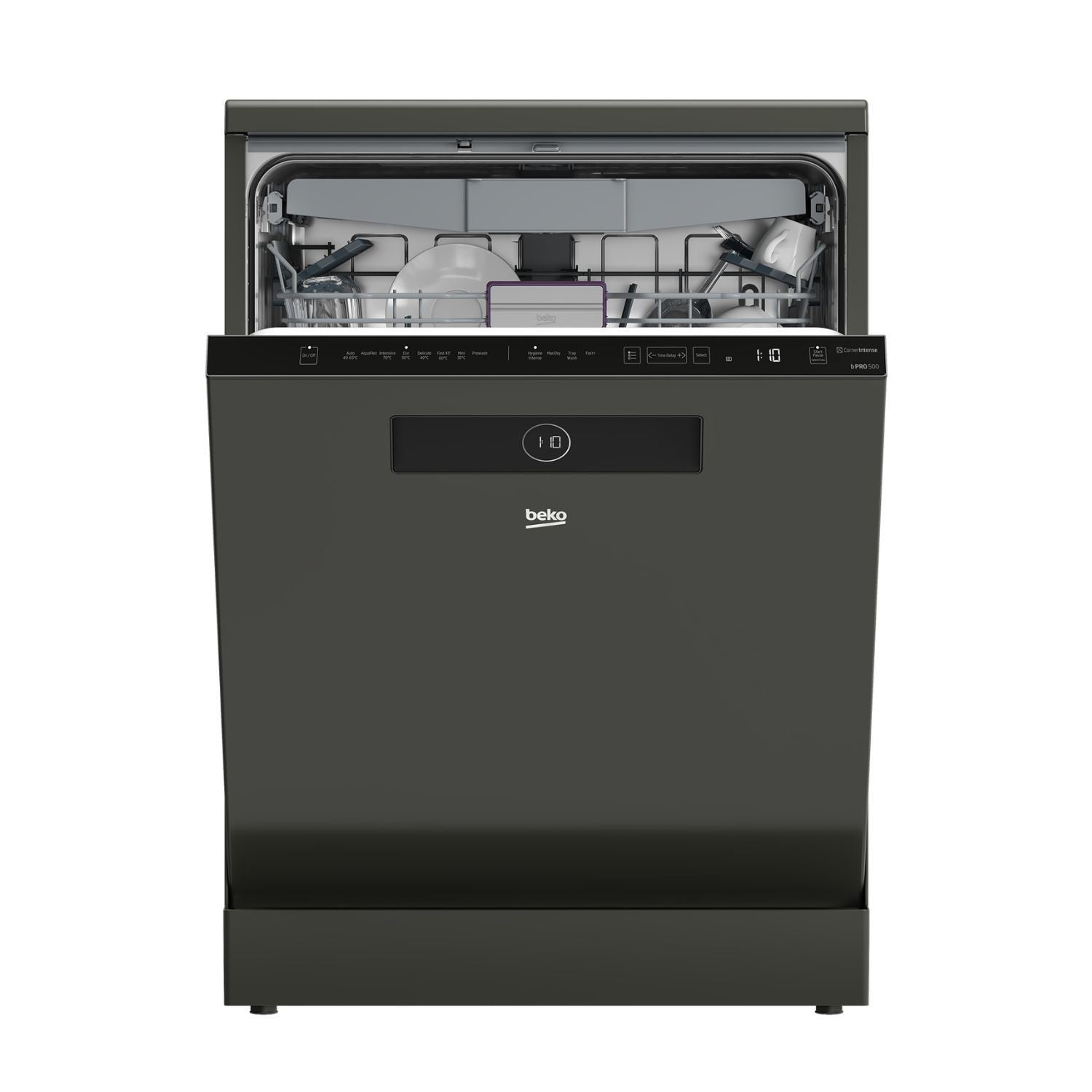 Beko HygieneShield Freestanding Dishwasher - C-Rated, Graphite