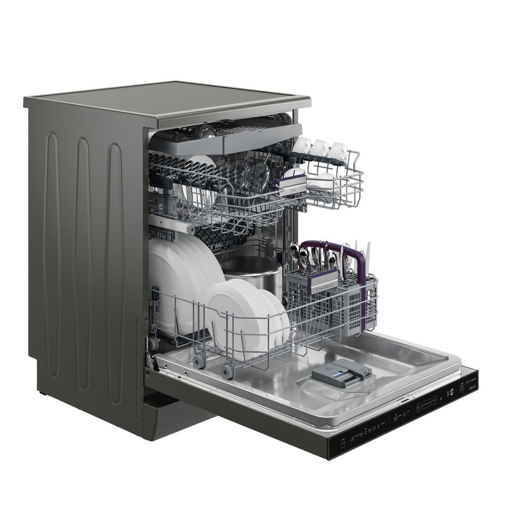 Beko HygieneShield Freestanding Dishwasher - C-Rated, Graphite