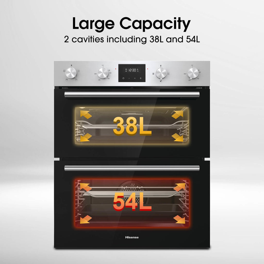 Hisense BID75211XUK Built-Under Electric Double Oven - Stainless Steel