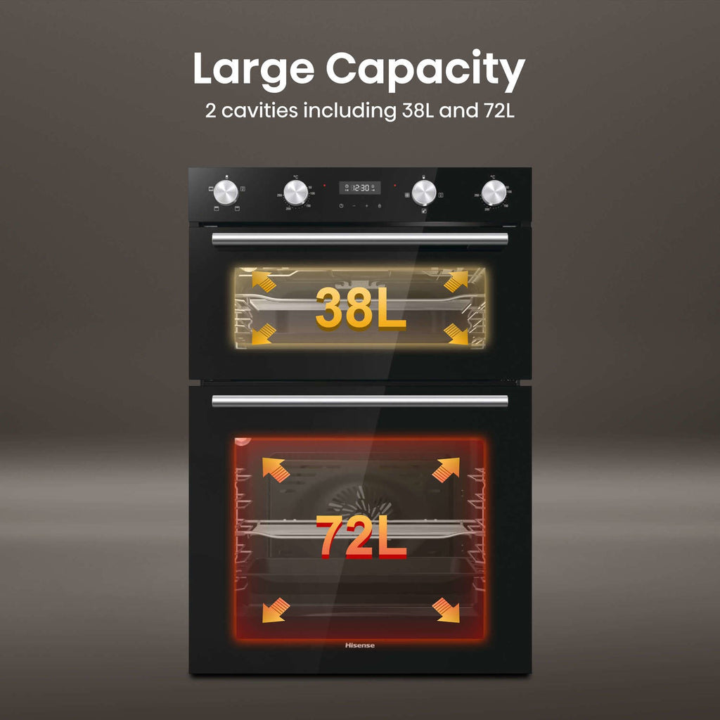 Hisense BID95211BGUK Built-In Electric Double Oven - Black