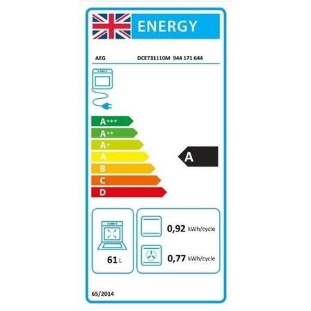 AEG 6000 Series DCE731110M Built-In Electric Double Oven - Stainless Steel