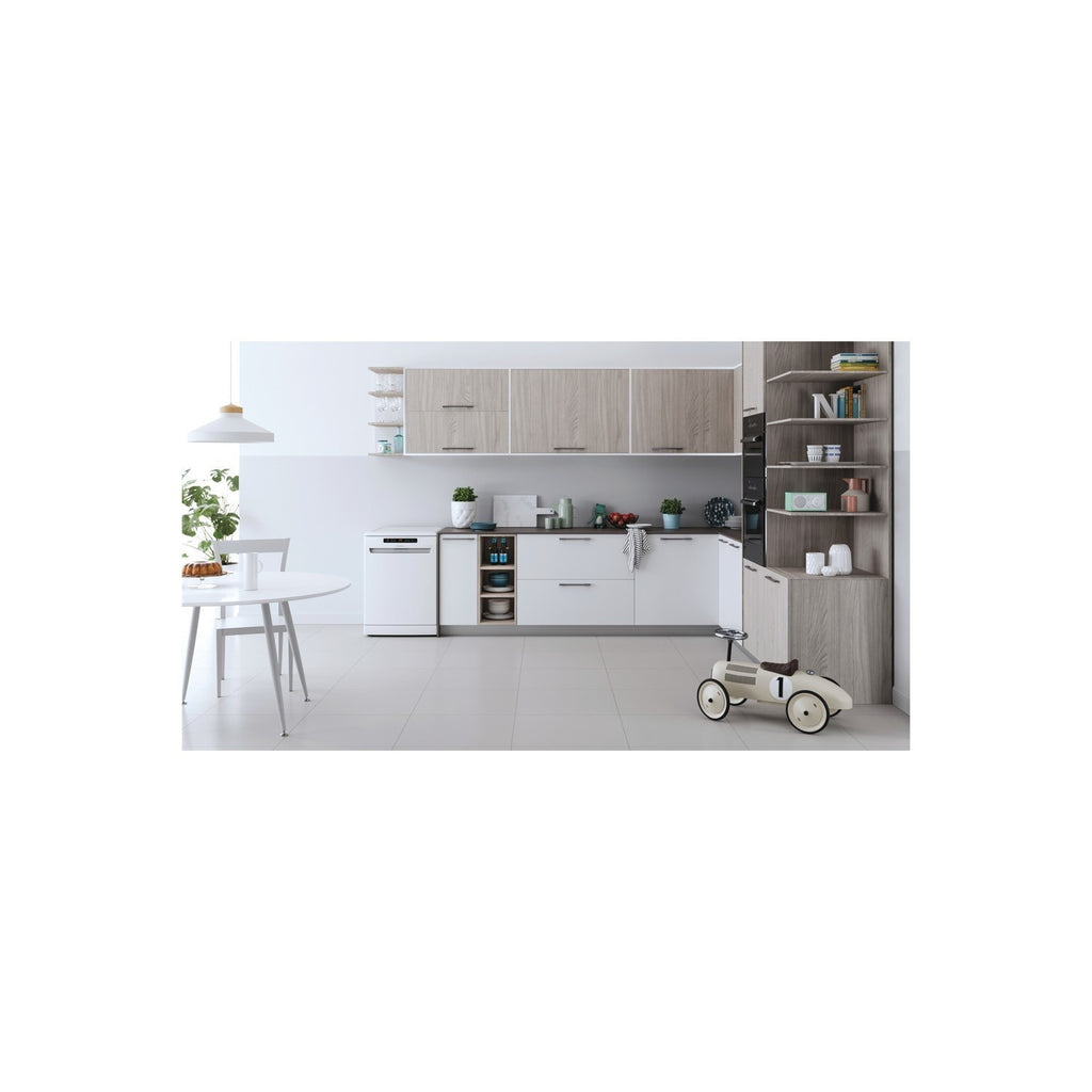 Indesit Fast&Clean Freestanding Dishwasher - D-Rated, White