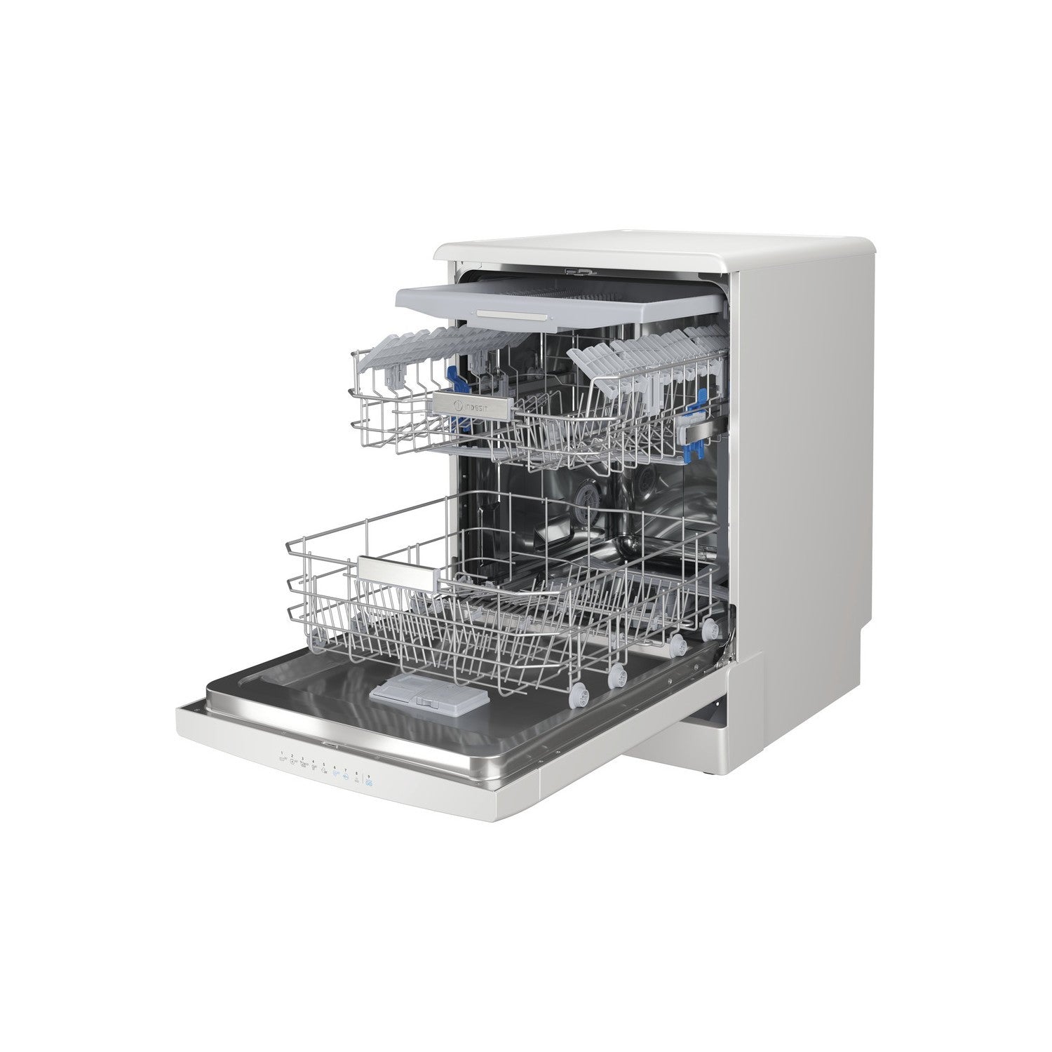 Indesit Fast&Clean Freestanding Dishwasher - D-Rated, White