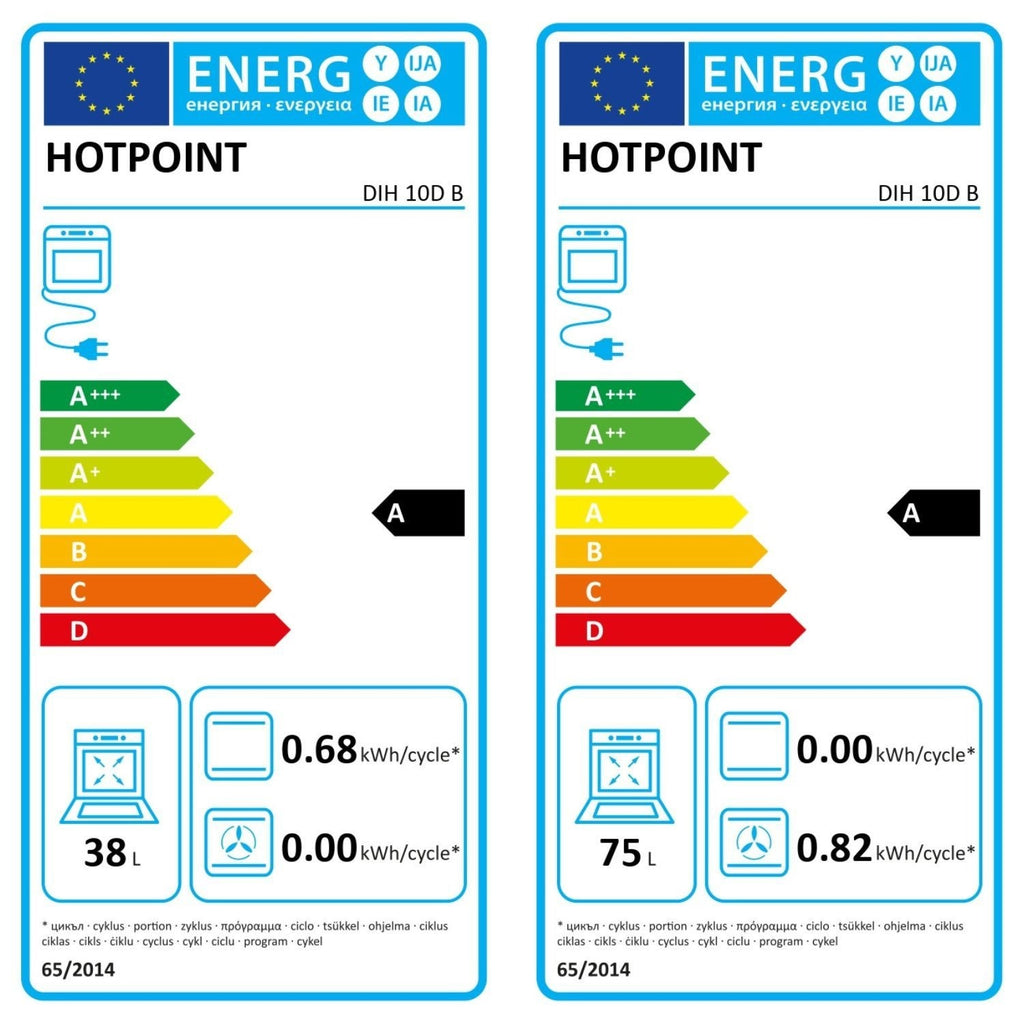 Hotpoint DIH10DB Built-In Electric Double Oven - Black