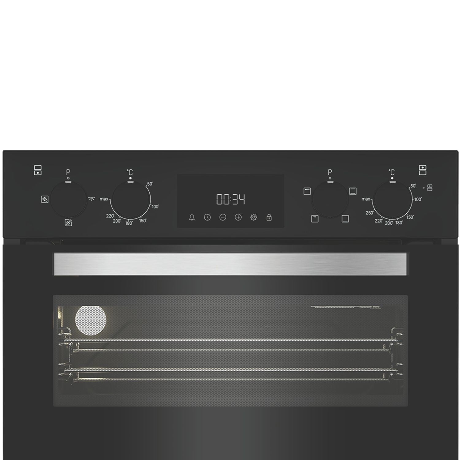 Hotpoint DIH10DB Built-In Electric Double Oven - Black