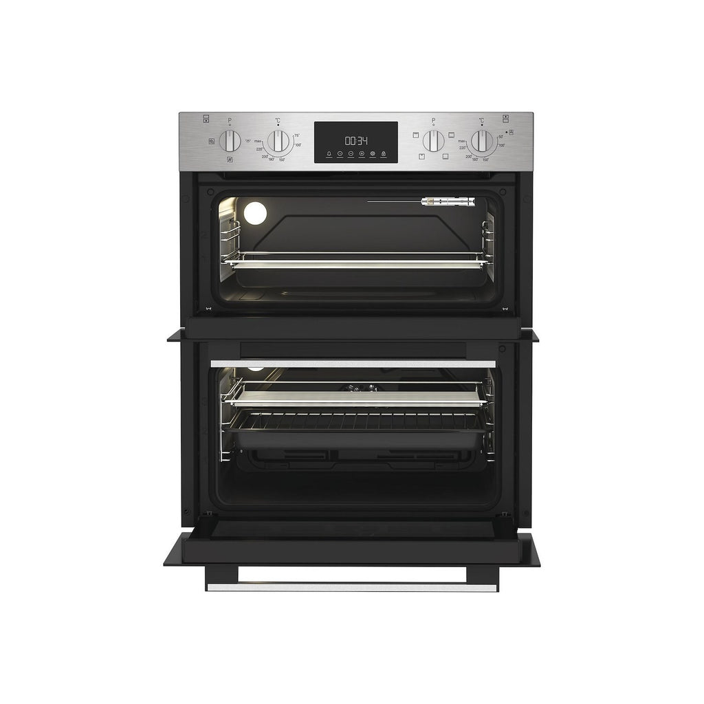 Indesit DUI12DIX Electric Built Under Double Oven - Stainless Steel