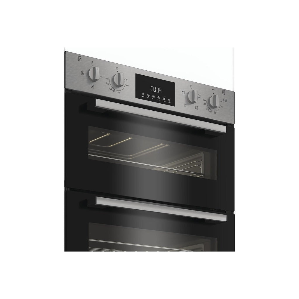 Indesit DUI12DIX Electric Built Under Double Oven - Stainless Steel