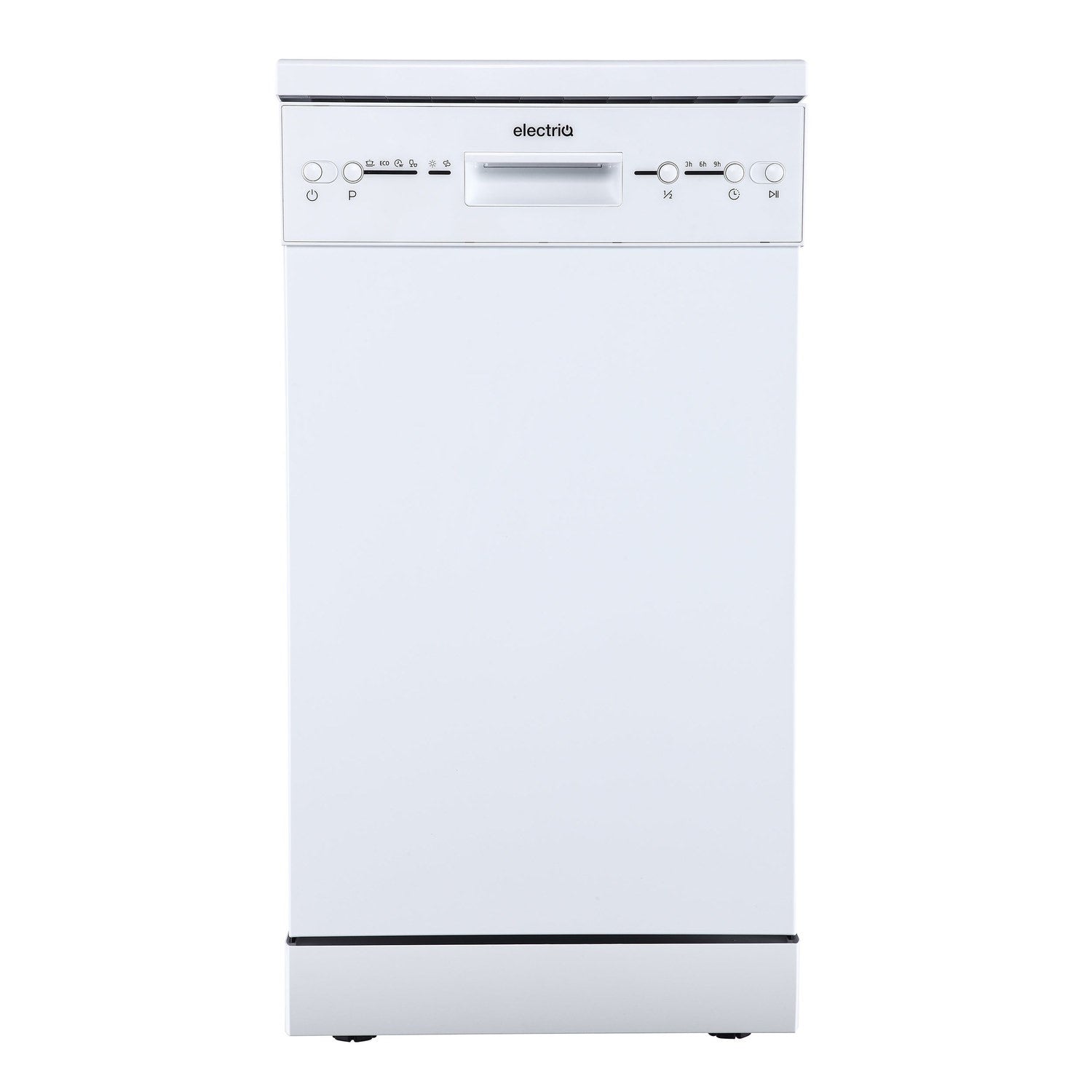 electriQ Freestanding Slimline Dishwasher - White