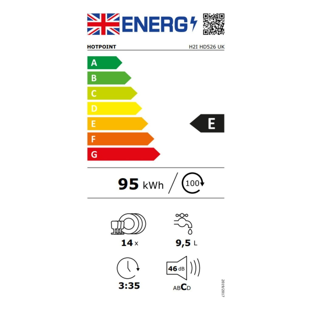 Hotpoint Integrated Dishwasher - FlexiLoad Inverter Motor Silver control panel