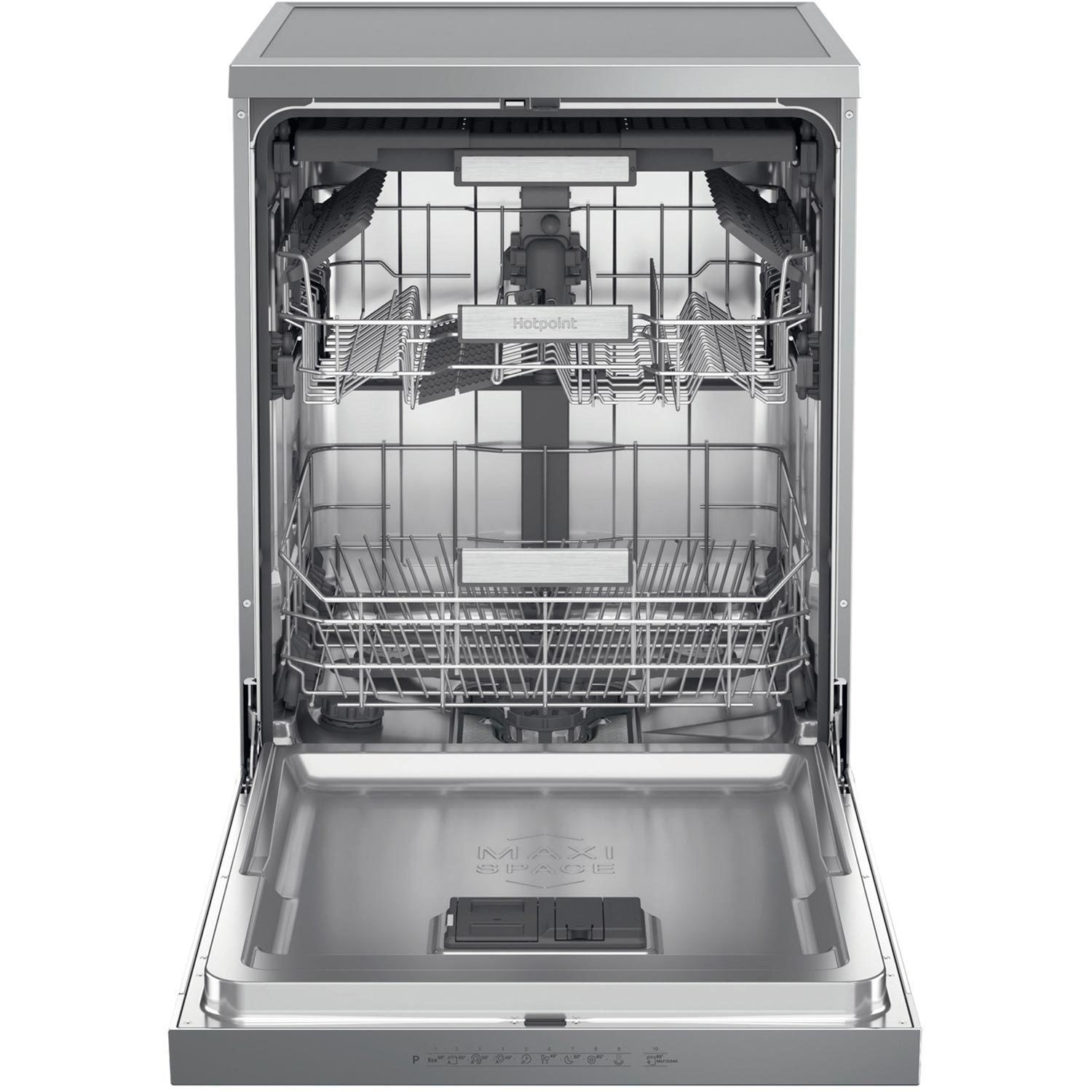 Hotpoint Maxi Space Freestanding Dishwasher - C-Rated, Silver