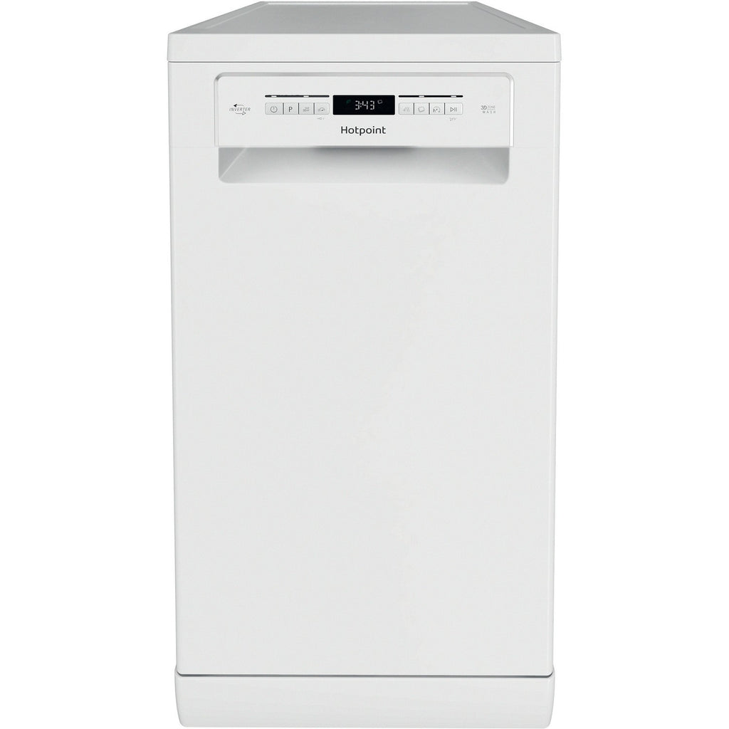 Hotpoint 3D Zone Wash Freestanding Slimline Dishwasher - White