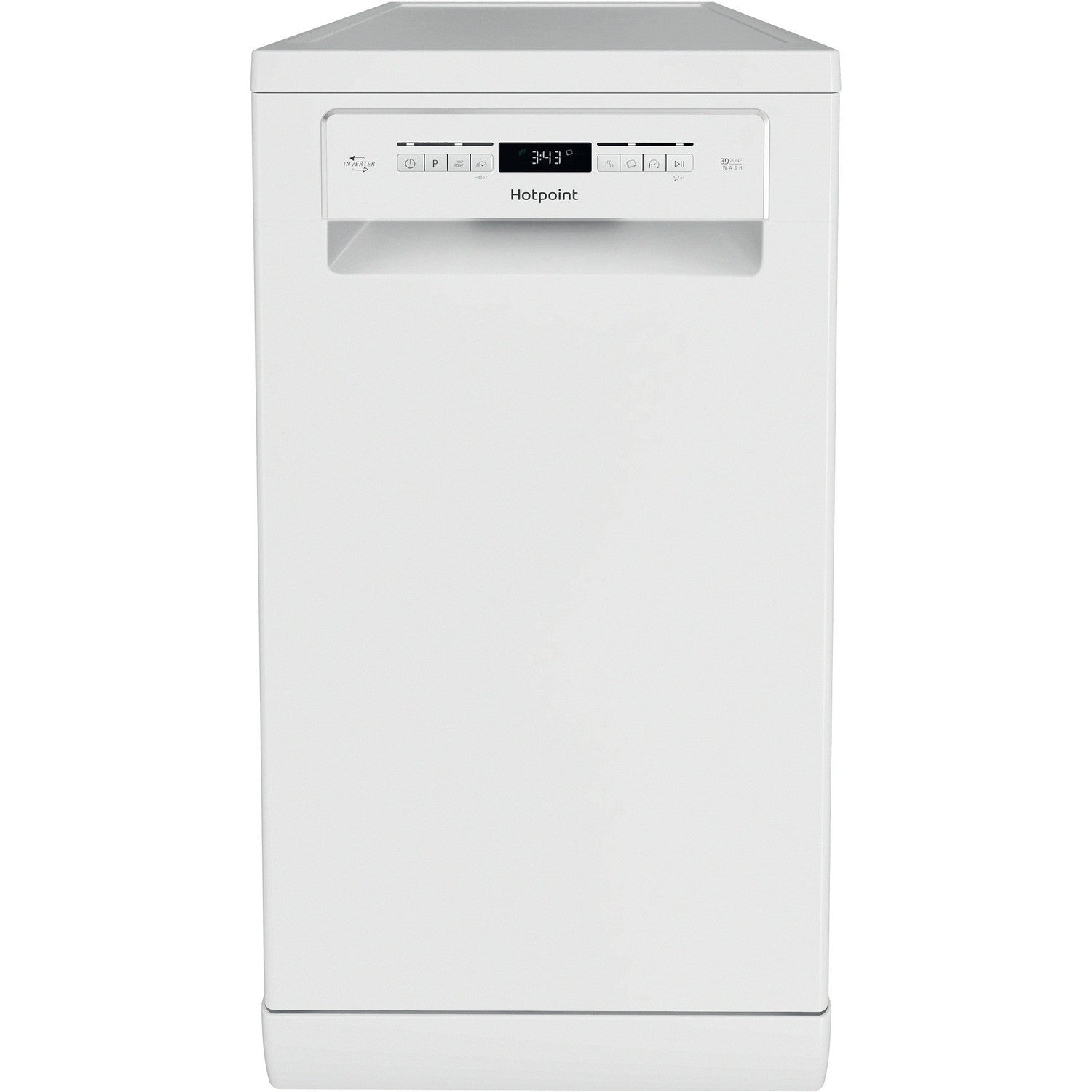 Hotpoint 3D Zone Wash Freestanding Slimline Dishwasher - White