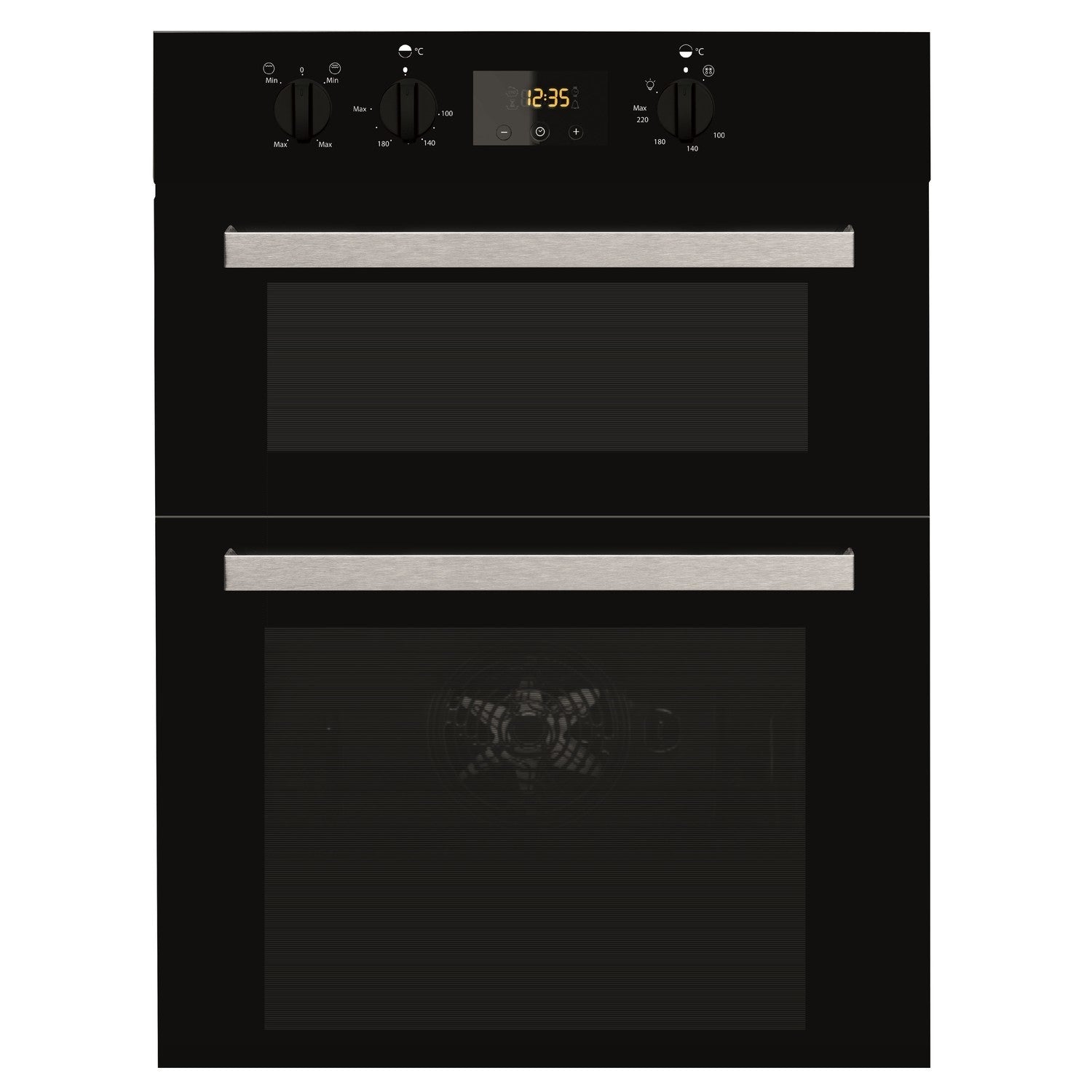 Indesit IDD6340BL Aria Built-In Electric Double Oven - Black
