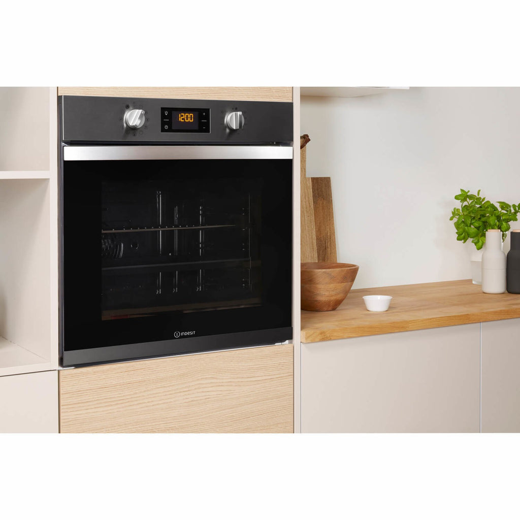 Indesit IFW3841PIX Aria Electric Single Oven - Stainless Steel
