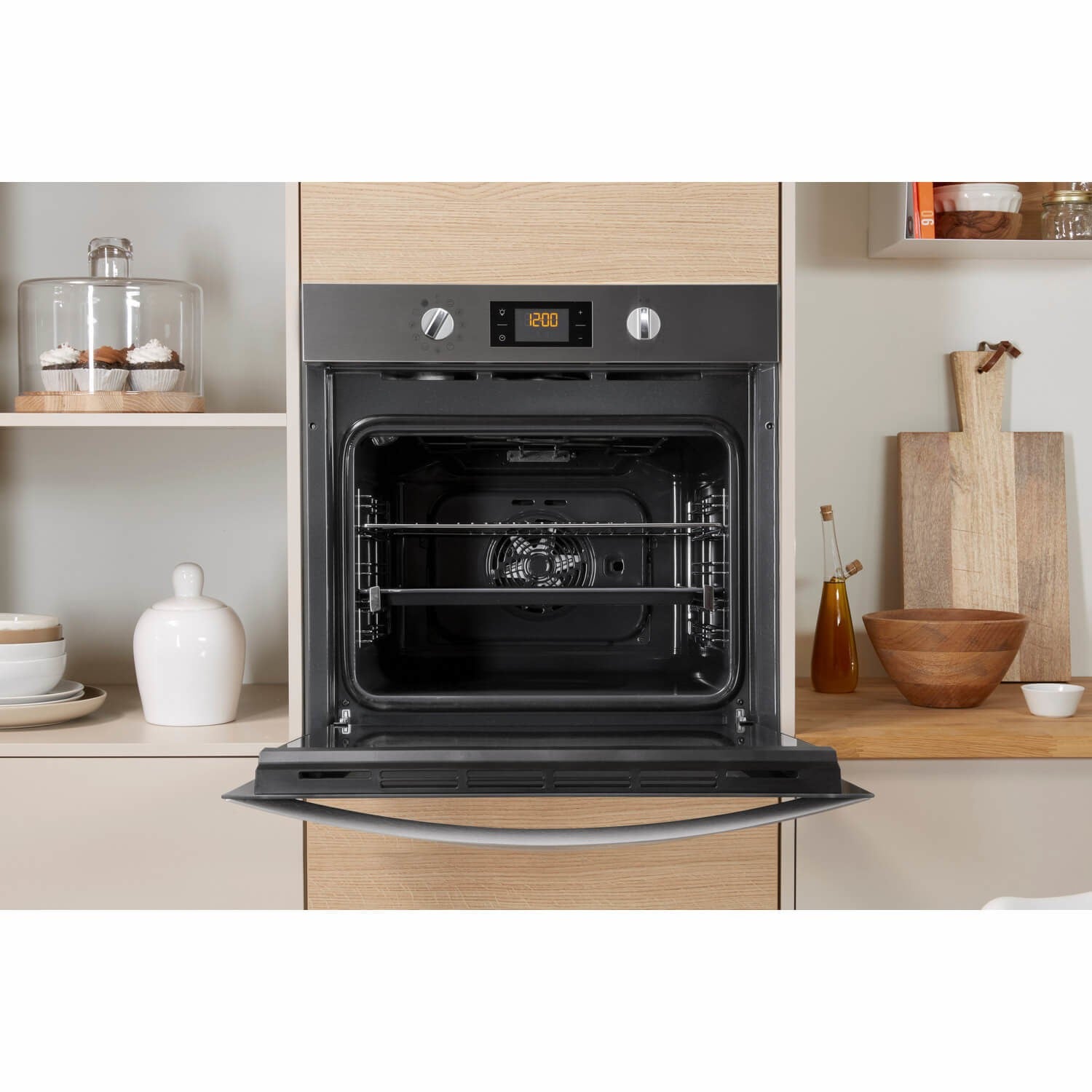 Indesit IFW3841PIX Aria Electric Single Oven - Stainless Steel