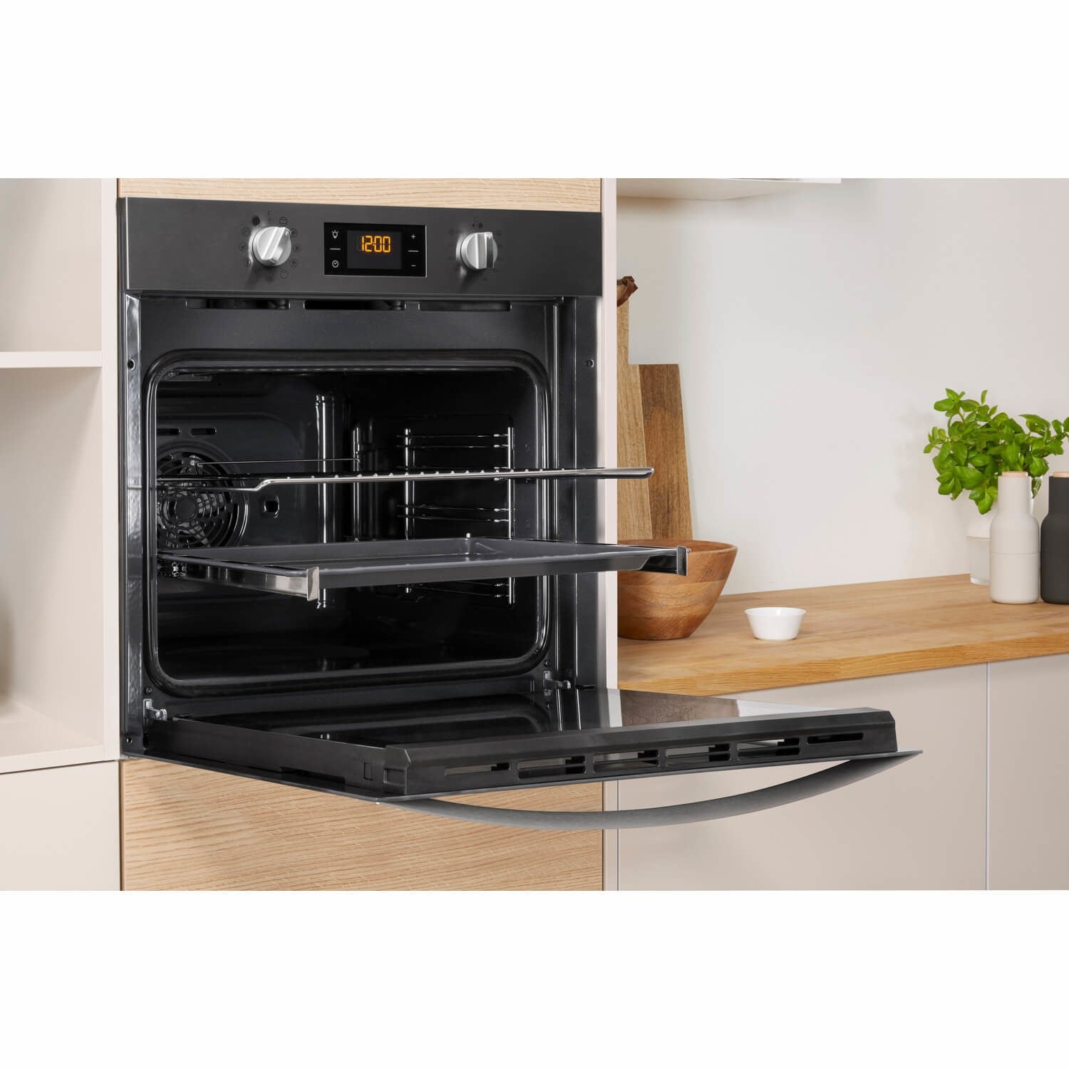 Indesit IFW3841PIX Aria Electric Single Oven - Stainless Steel