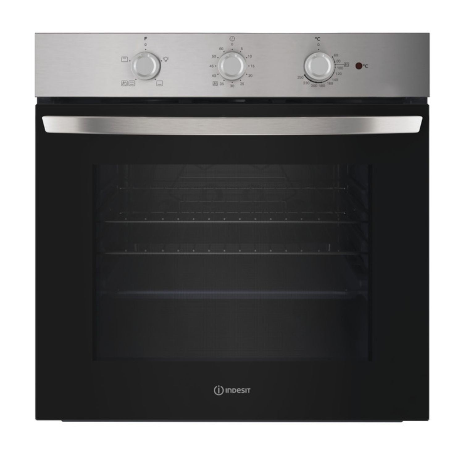Indesit IO232HXUK Electric Conventional Single Oven - Stainless Steel