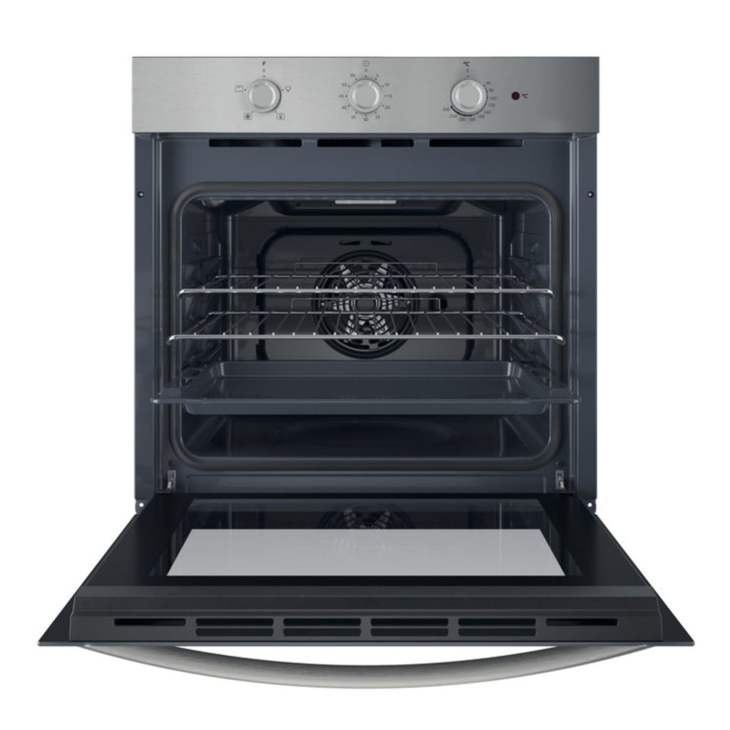Indesit IO233XUK Click&Clean Electric Single Oven - Stainless Steel