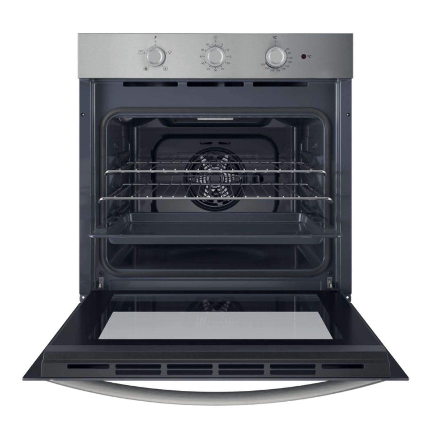 Indesit IO233XUK Click&Clean Electric Single Oven - Stainless Steel