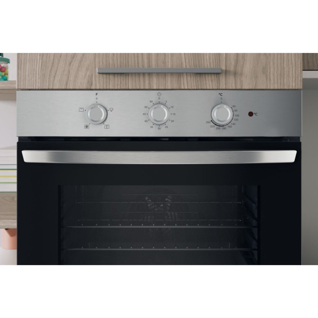 Indesit IO233XUK Click&Clean Electric Single Oven - Stainless Steel