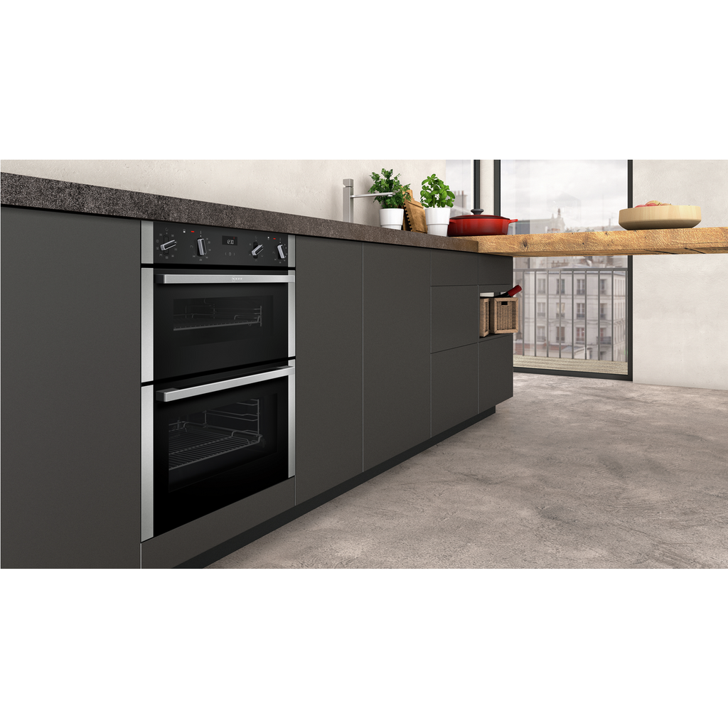 Neff N50 J1ACE2HN0B Built-Under Electric Double Oven - Stainless Steel
