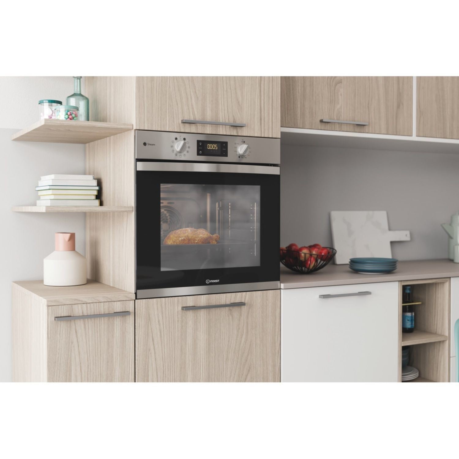 Indesit KFWS3844HIXUK Electric Single Oven - Stainless Steel