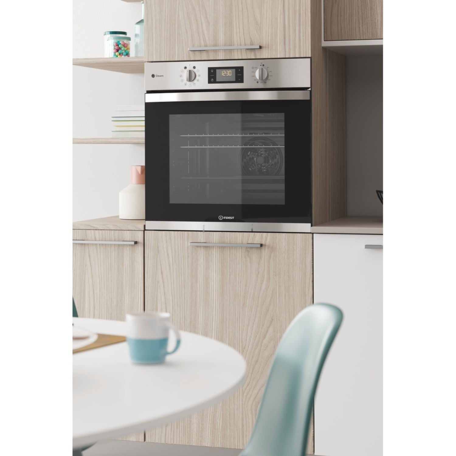 Indesit KFWS3844HIXUK Electric Single Oven - Stainless Steel