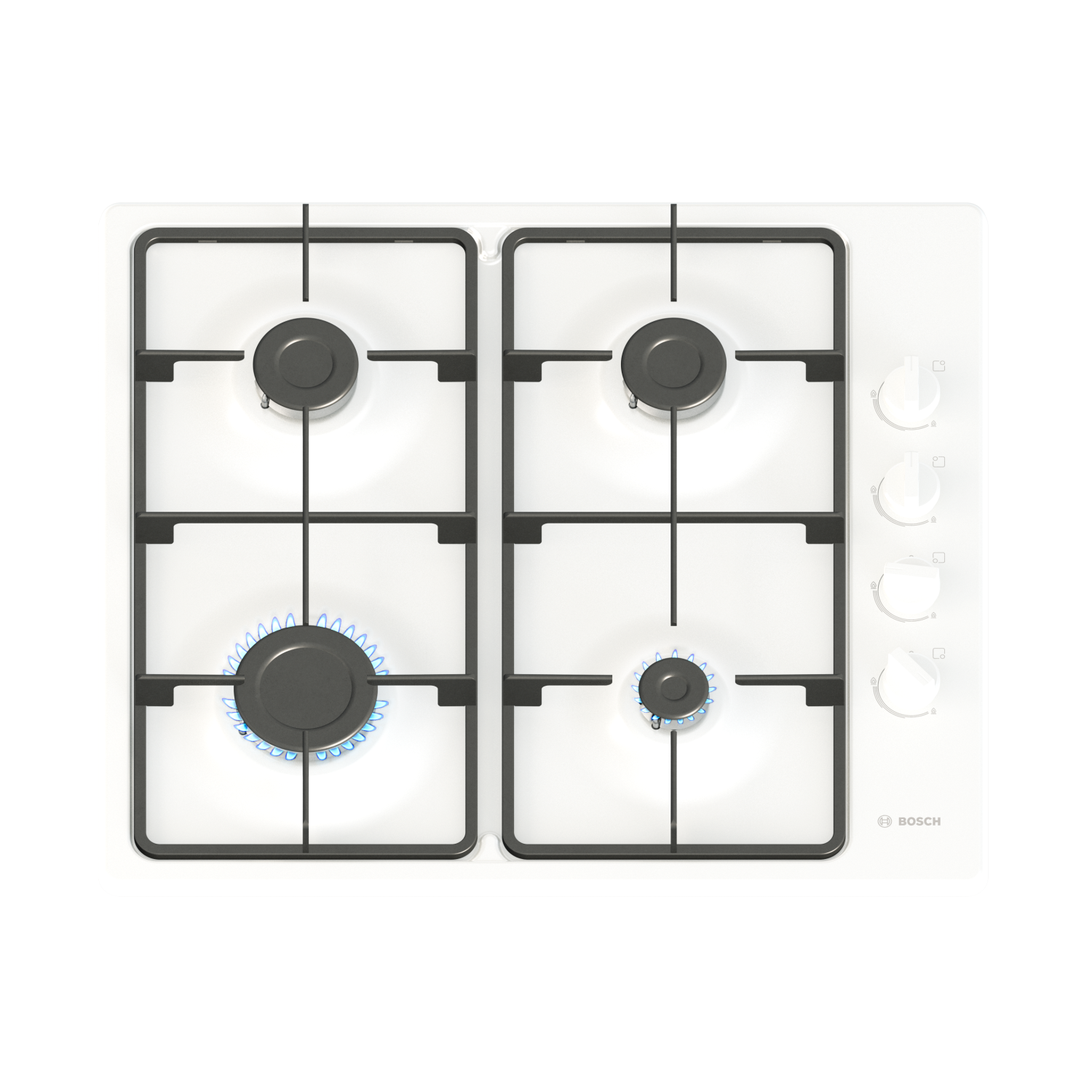 Bosch Series 2 60cm 4 Burner Gas Hob - White