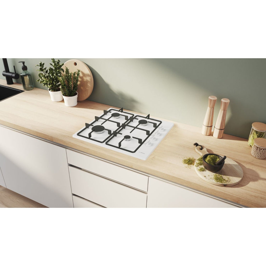 Bosch Series 2 60cm 4 Burner Gas Hob - White