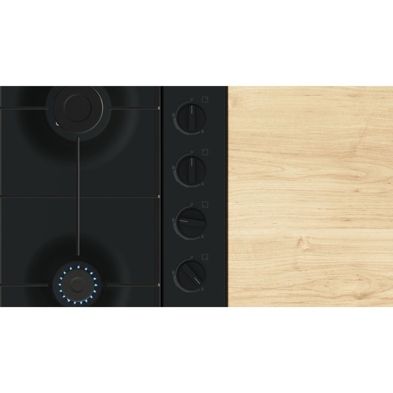 Bosch Series 2 60cm 4 Burner Gas Hob - Black