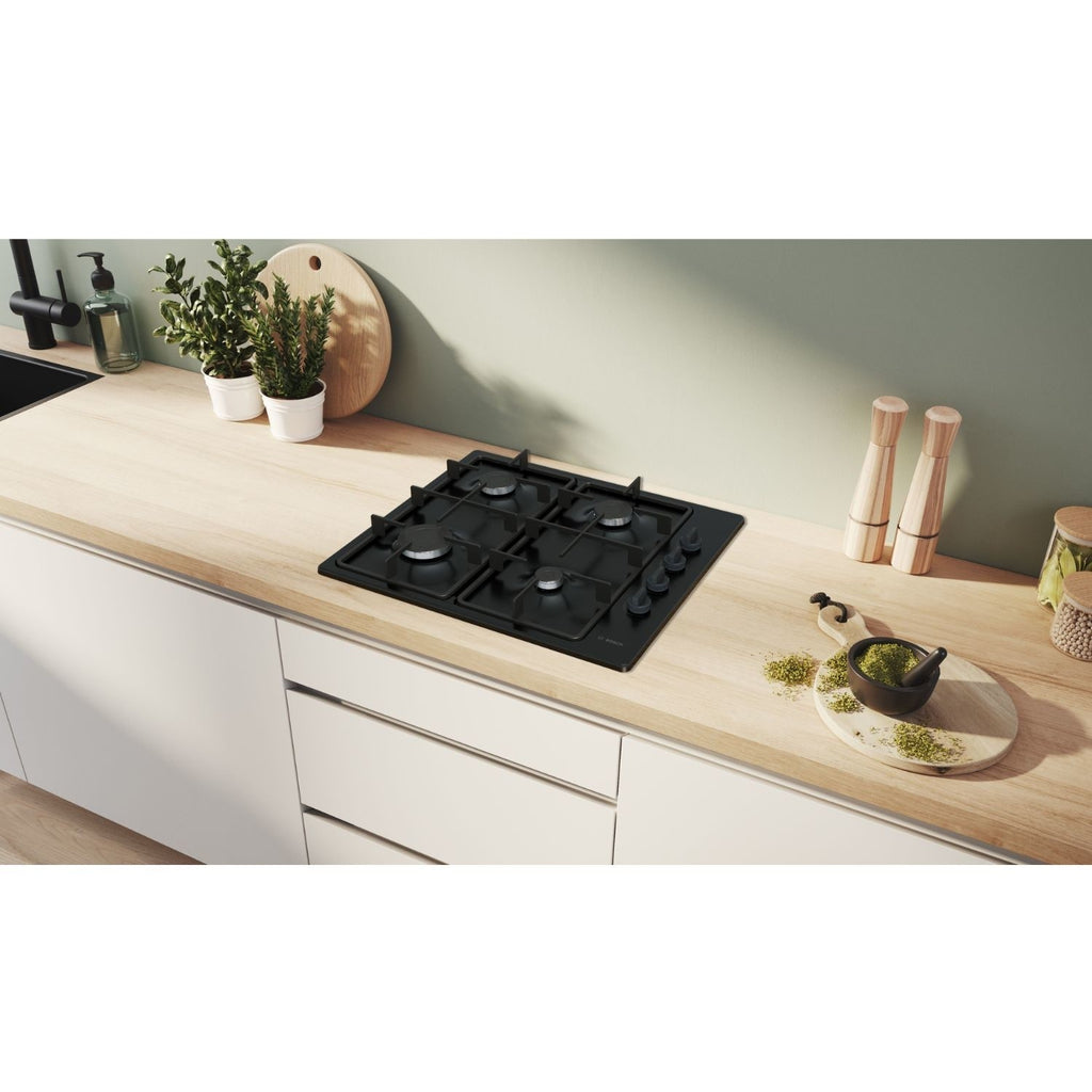 Bosch Series 2 60cm 4 Burner Gas Hob - Black