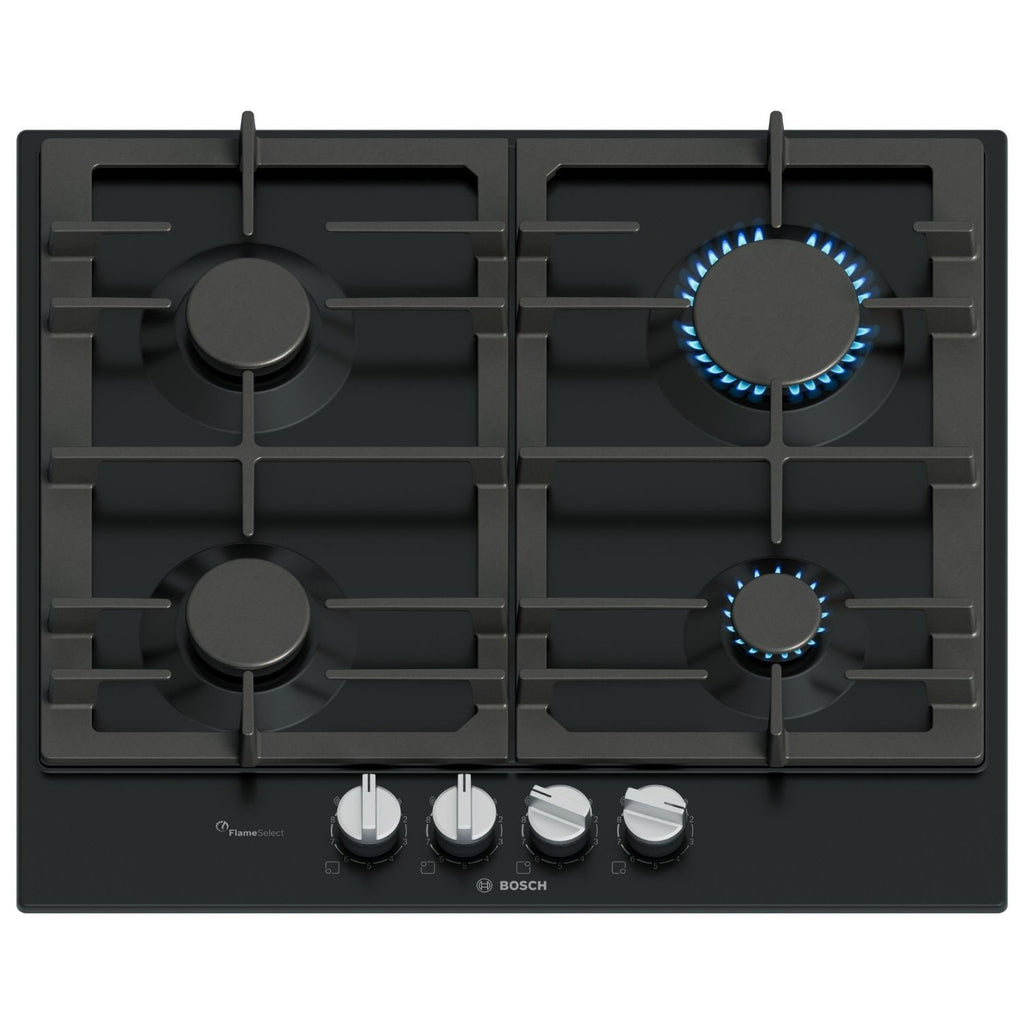 Bosch Series 6 60cm 4 Burner Gas Hob - Black