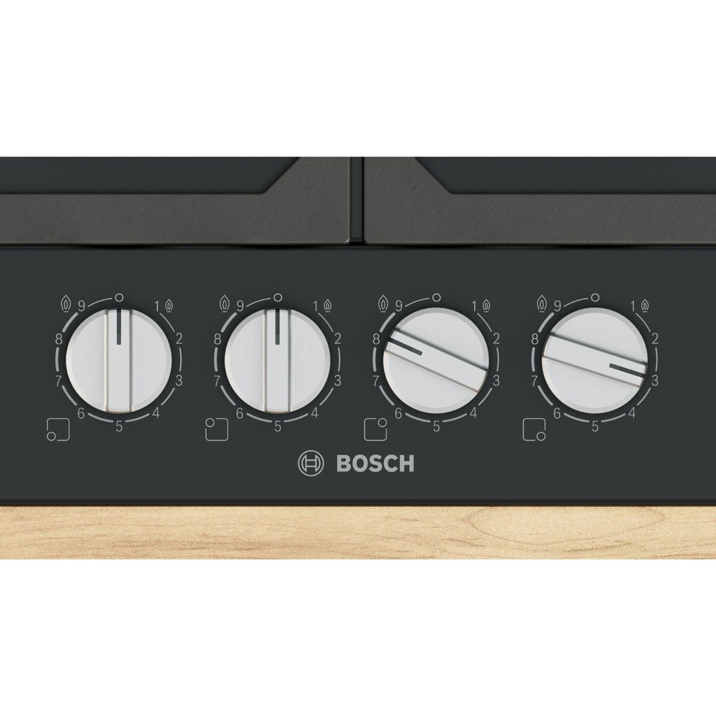 Bosch Series 6 60cm 4 Burner Gas Hob - Black