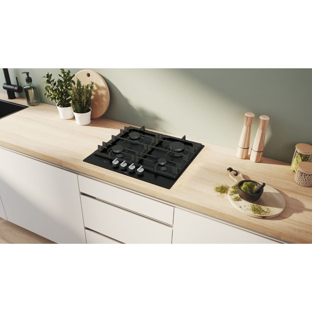 Bosch Series 6 60cm 4 Burner Gas Hob - Black