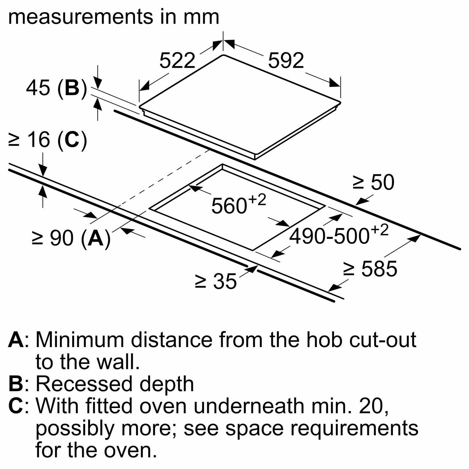 Bosch Series 2 60cm 4 Zone Ceramic Hob