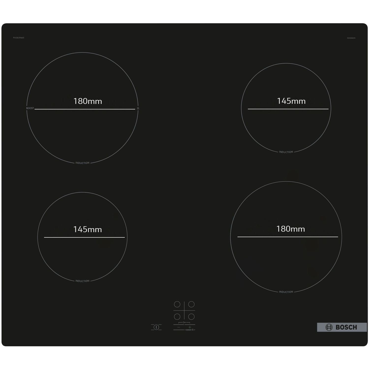 Bosch Series 2 60cm 4 Zone Induction Hob With Boost Zone
