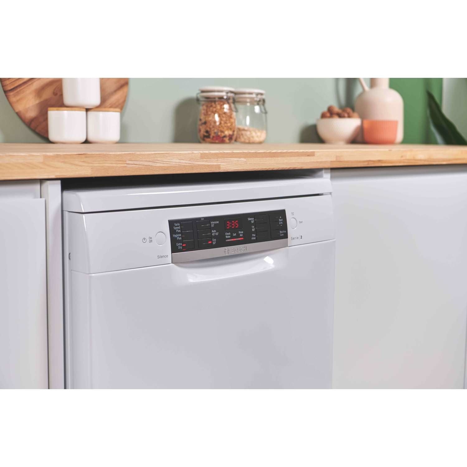 Bosch Series 2 Freestanding Dishwasher - VarioSpeed Plus White