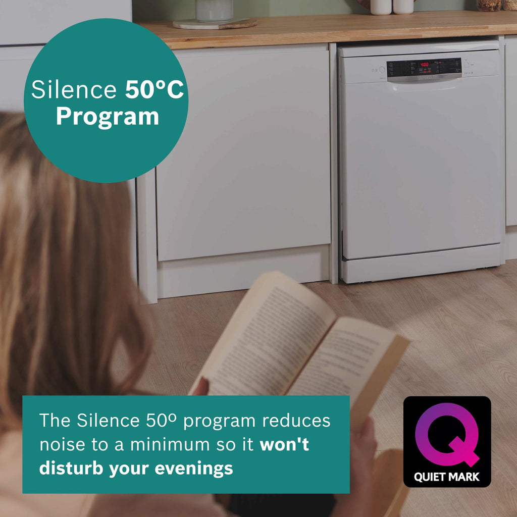 Bosch Series 2 Freestanding Dishwasher - VarioSpeed Plus White