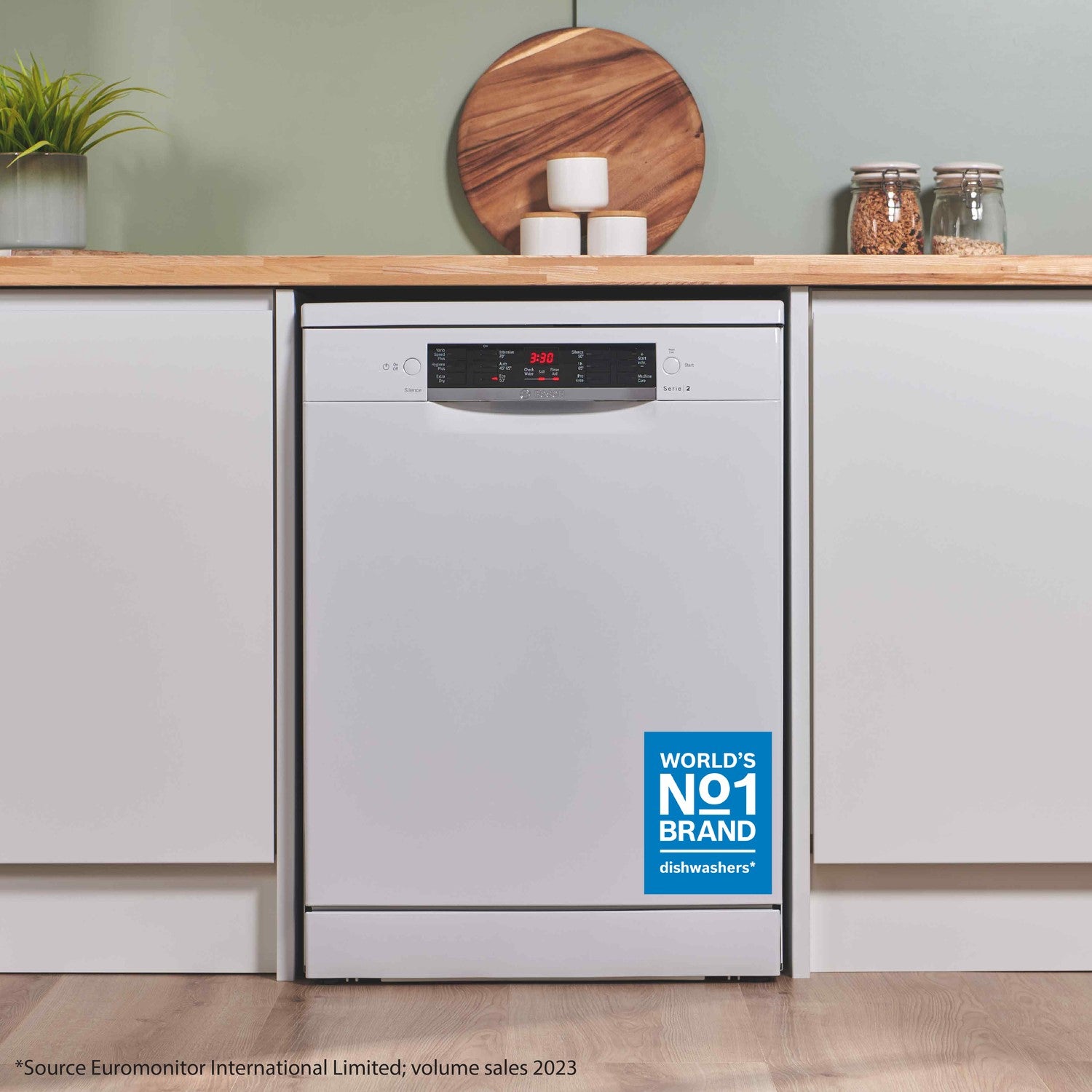 Bosch Series 2 Freestanding Dishwasher - VarioSpeed Plus White