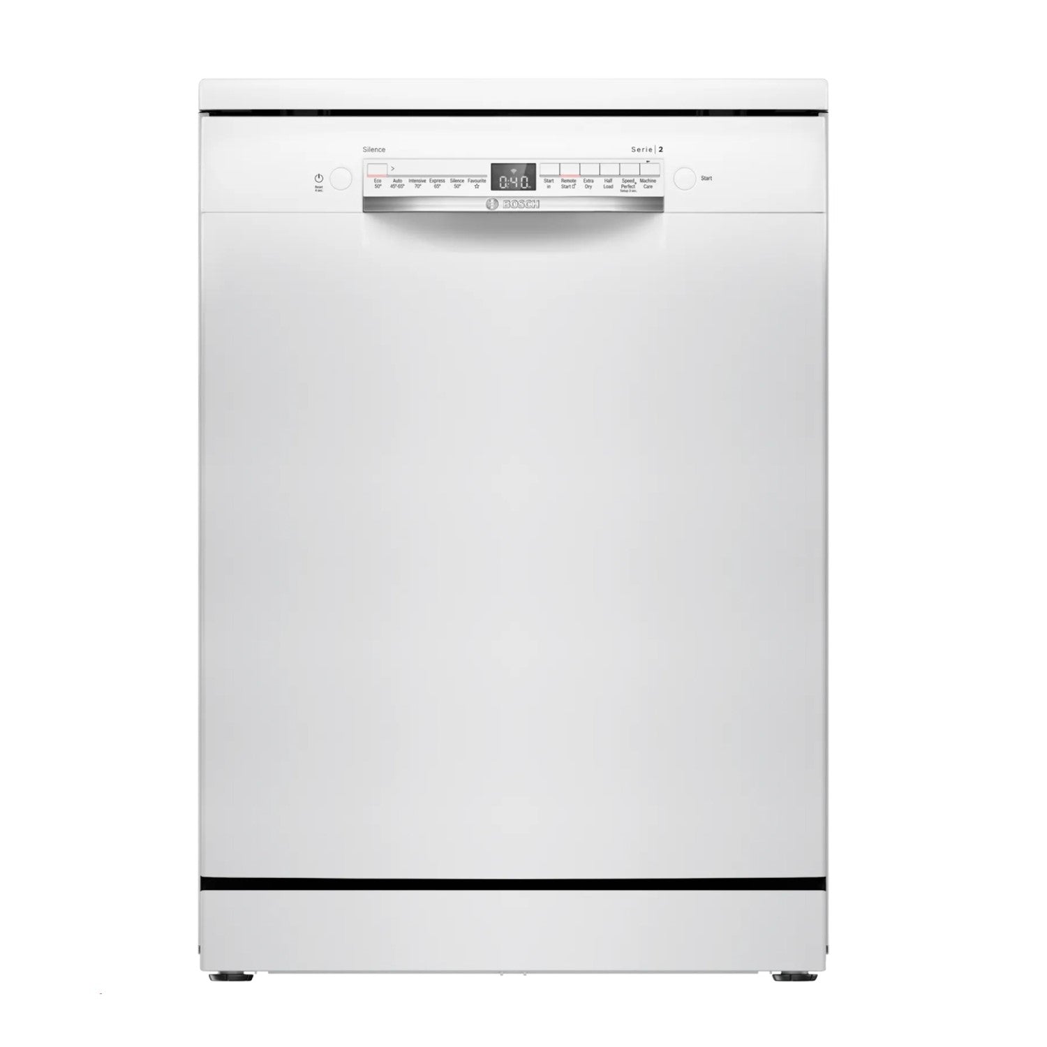 Bosch Series 2 Freestanding Dishwasher - Smart Wi-Fi, D-Rated, White