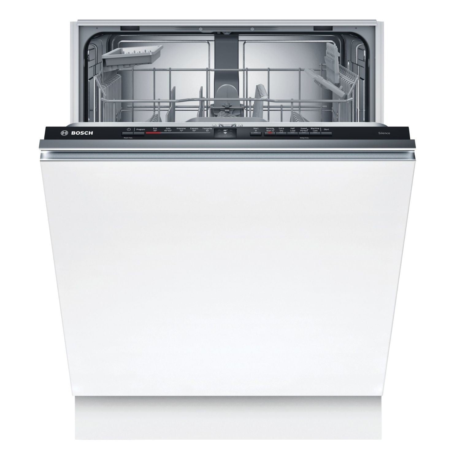 Bosch Series 2 Integrated Dishwasher - Smart Wi-Fi, D-Rated, Black control panel